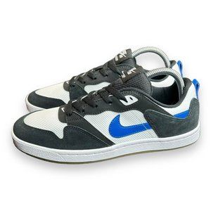 NIKE SB Alleyoop White Team Royal Black Size 8 Skate Boarding Casual CJ0882-104